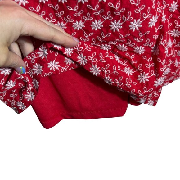 Lane Bryant Red Embroidered Romper – Plus Size 18 - Picture 5 of 13